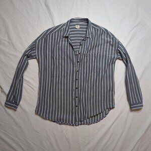 O'neill Women's XS/S Striped Button Down Shirt